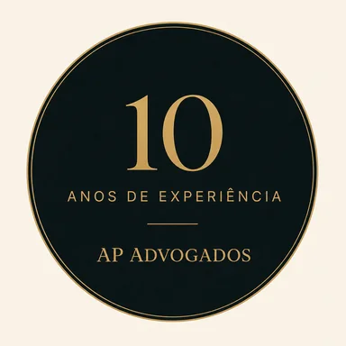 Selo de 10 anos de experiência da Ap Advogados
